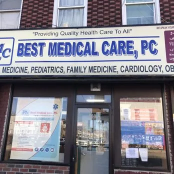 Exterior of Best Medical Care clinic storefront